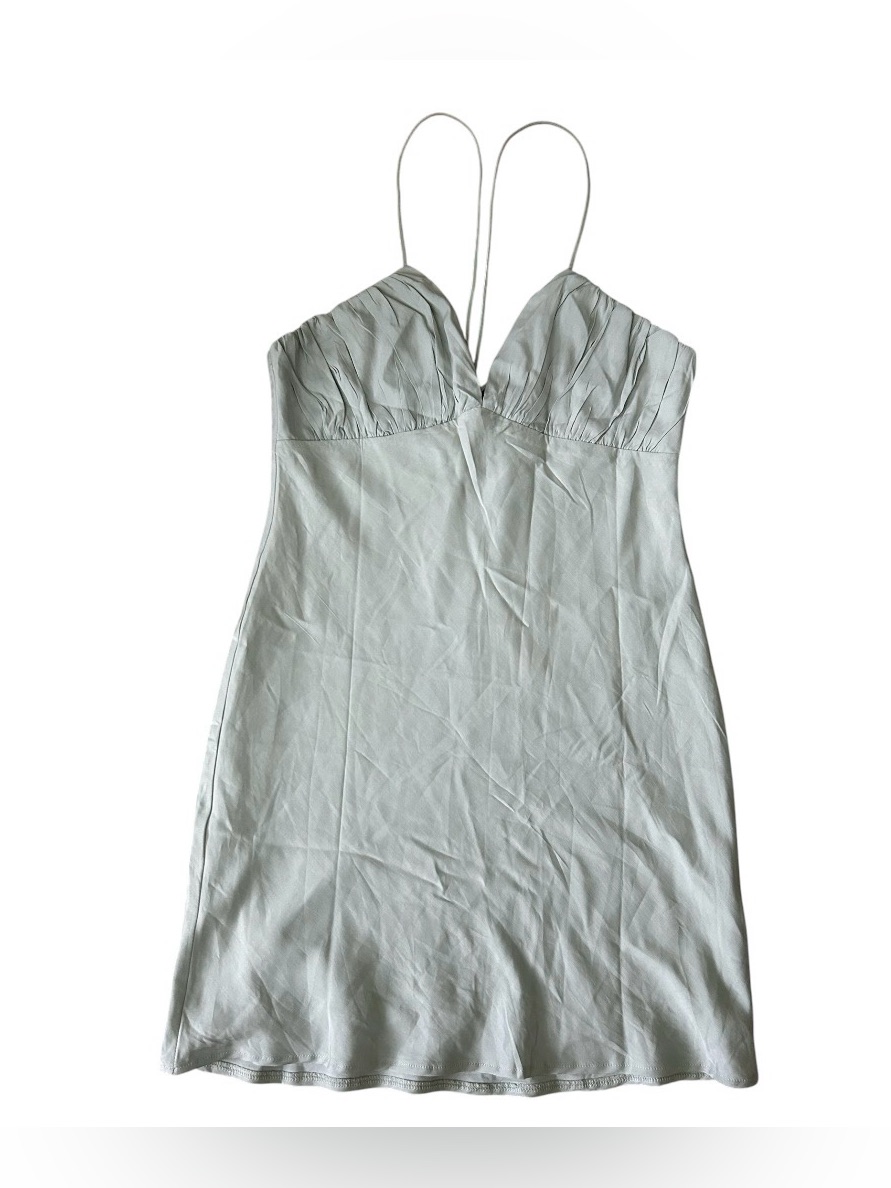 Princess Polly Pale Sage Green Mini Dress Size 6 Nwt